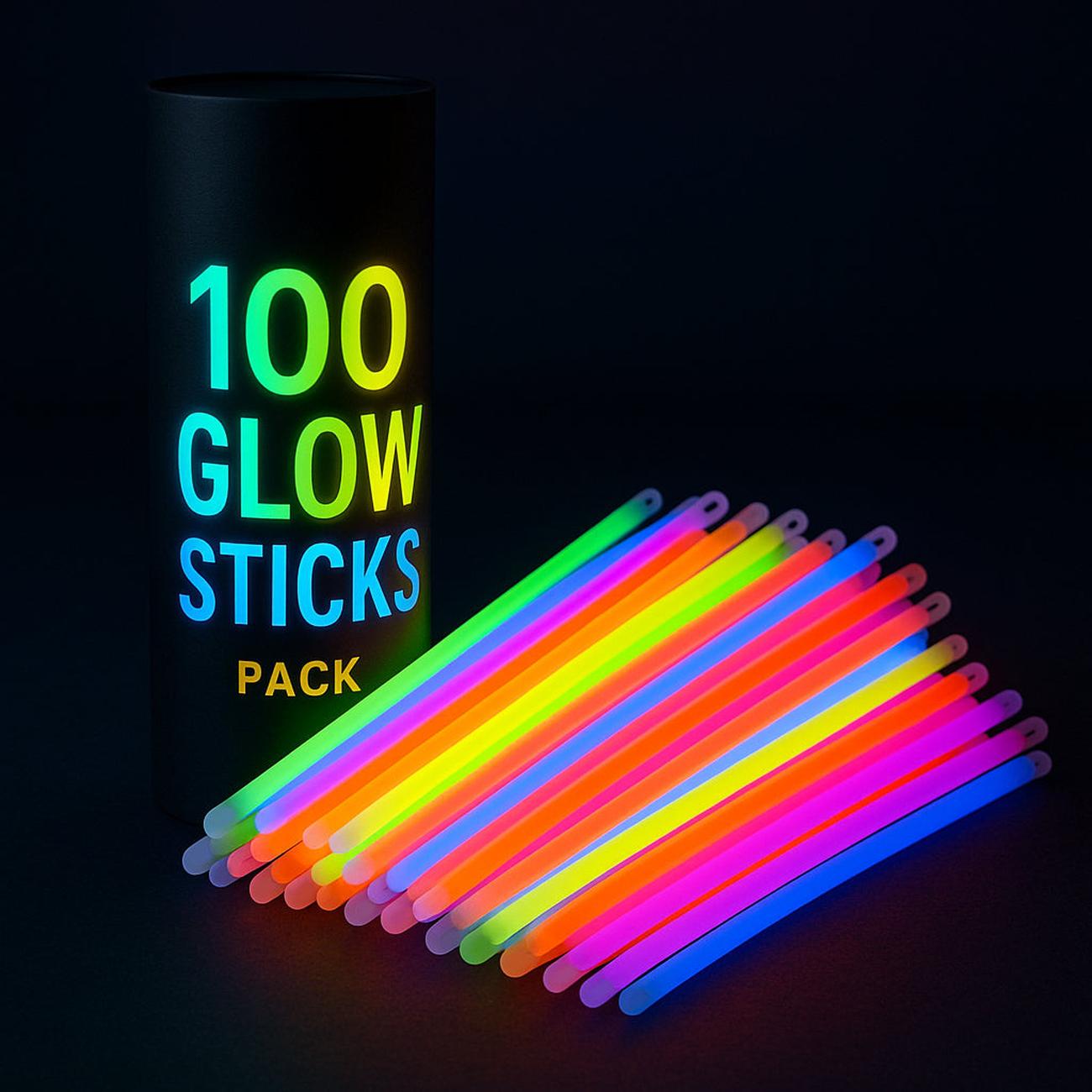 Glow Sticks Party Pack – Assorted Colors for Events & Celebrations