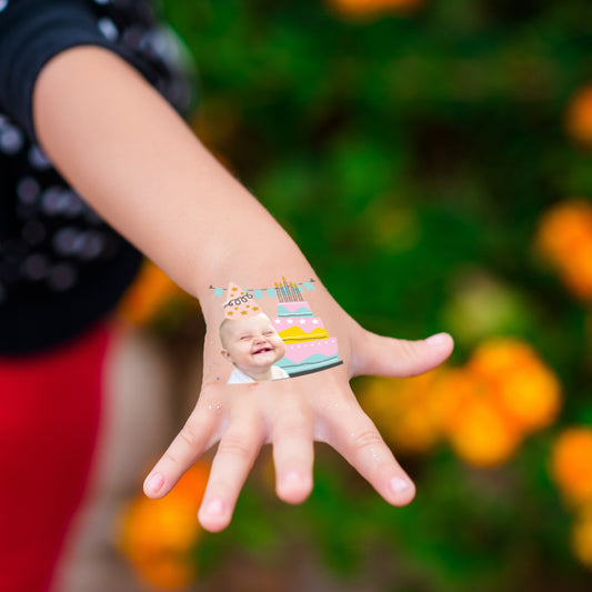 Funny Face Tattoos for Weddings, Birthdays, Bachelor & Bachelorette Parties - 2"x 2"