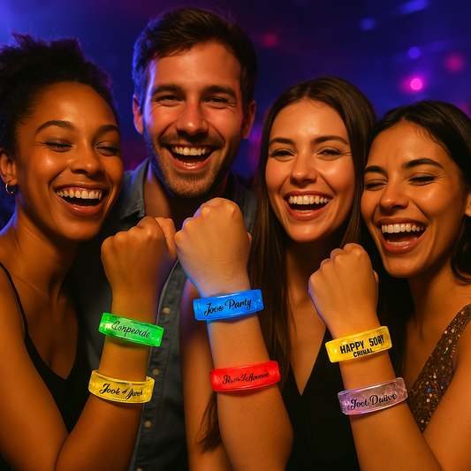 LED Bracelets – Light Up Party Wristbands in 7 Colors