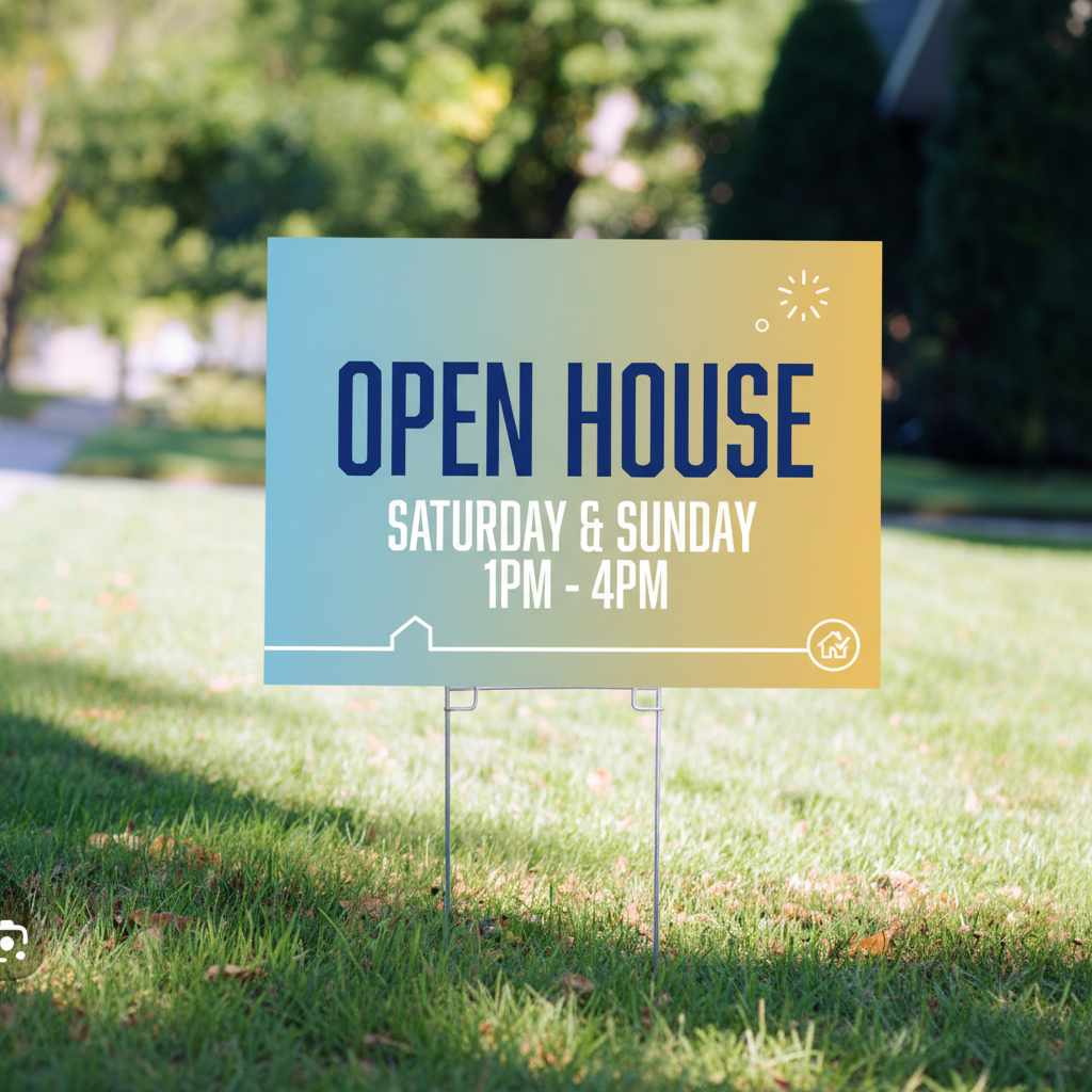 Custom Yard Sign with Metal Stakes