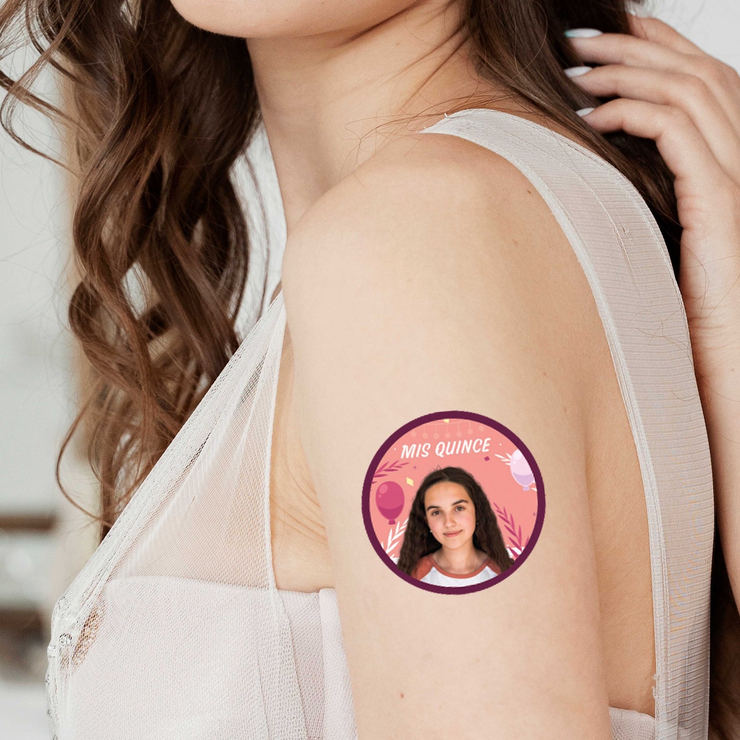 Funny Face Tattoos for Weddings, Birthdays, Bachelor & Bachelorette Parties - 2"x 2"