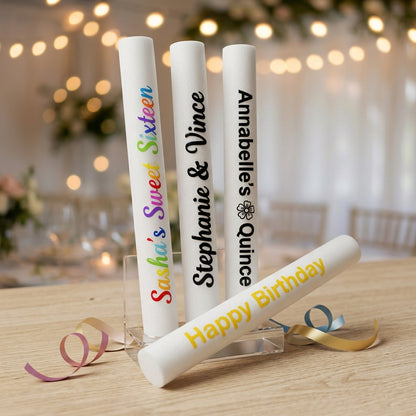 Embossed Multi-Color LED Foam Sticks – Flashing Light Up Party Favors