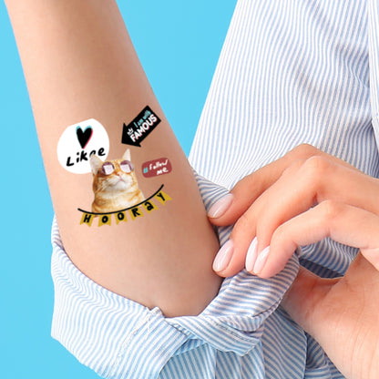 Funny Face Tattoos for Weddings, Birthdays, Bachelor & Bachelorette Parties - 2"x 2"
