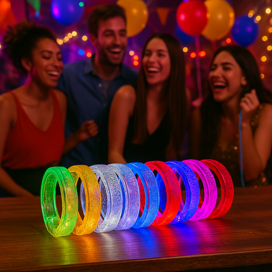 LED Bracelets – Light Up Party Wristbands in 7 Colors